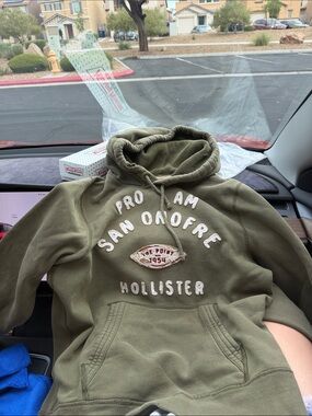 Vintage Hollister  Olive Green San Onofre hoodie Pullover